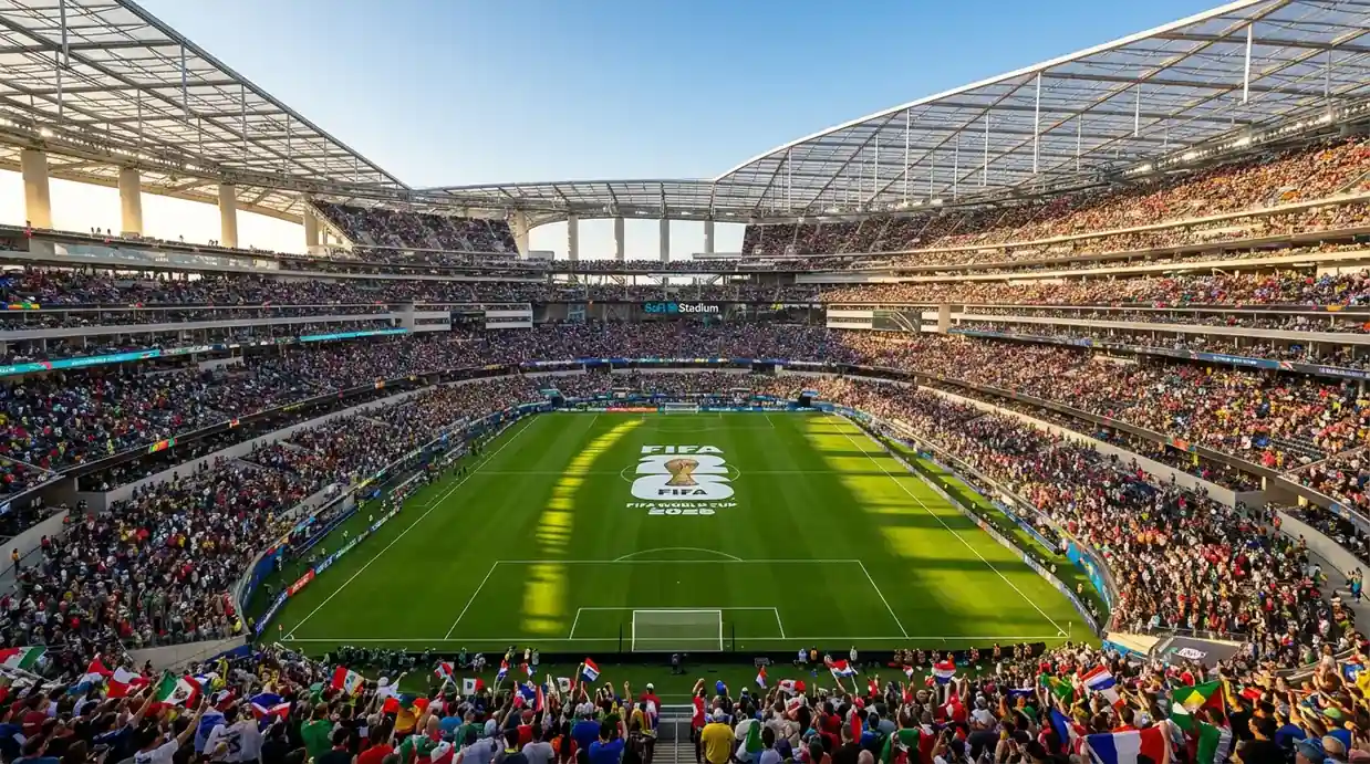 Staid mhór Mheiriceánach réidh do Chorn an Domhain 2026 le sluaite agus féar glas